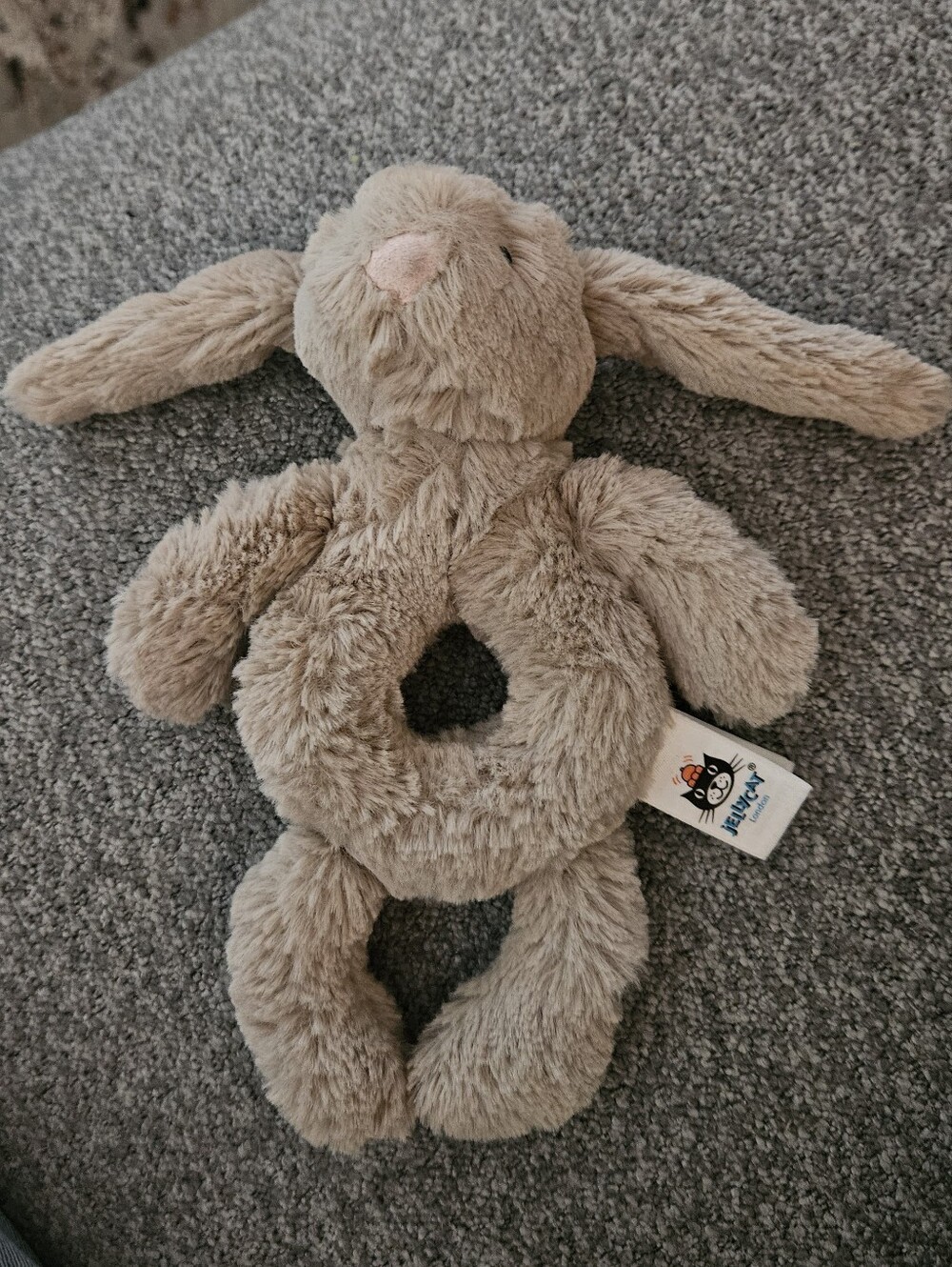 Jellycat "Bashful Bunny" Ring Rattle